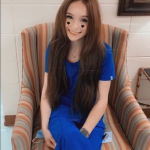 infinity scrubs royal blue xxs